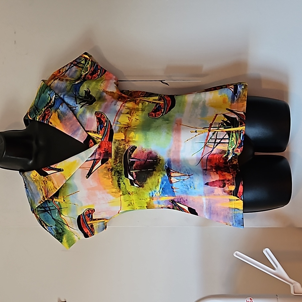 One of a Kind Couture Sailor's Top by Muse Christian Chenail NWT